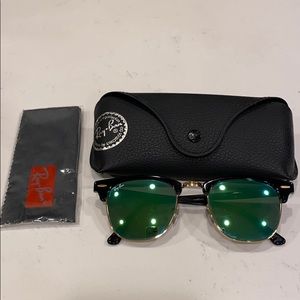 Authentic like new clubmaster RayBan sunglasses